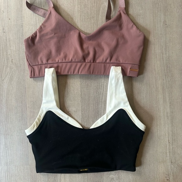 Cleo Harper Black and Cream Bralette - Picture 1 of 7